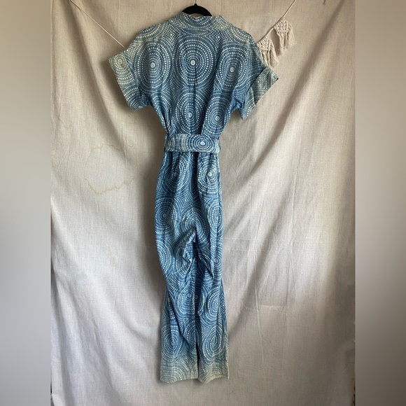 Cleobella Tominga Indigo Blue Jumpsuit Size Small - Picture 3 of 15